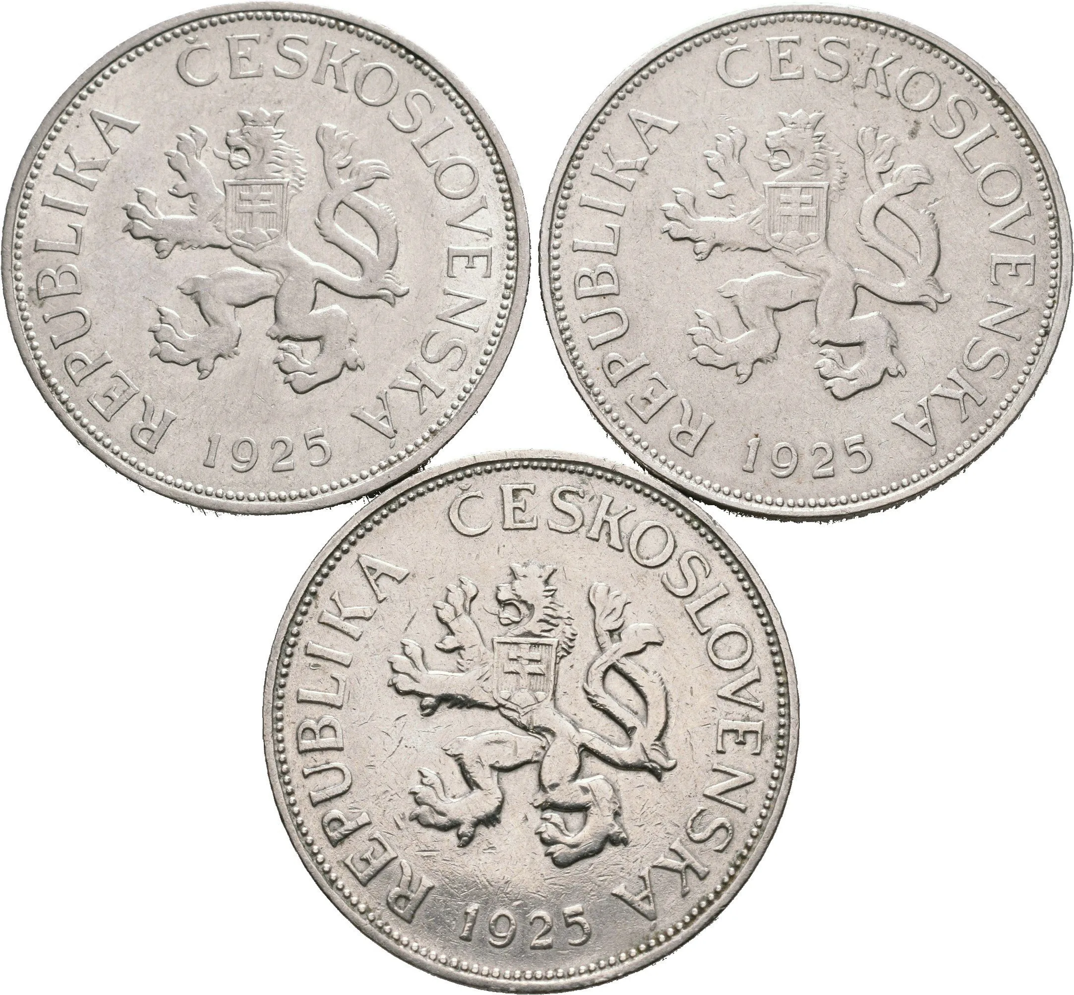 5 Koruna 1925_3 ks — 1