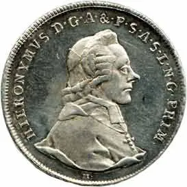 Salzburg - arcibiskupství, Hyeronymus Colloredo, 1772 - 1803 — 1