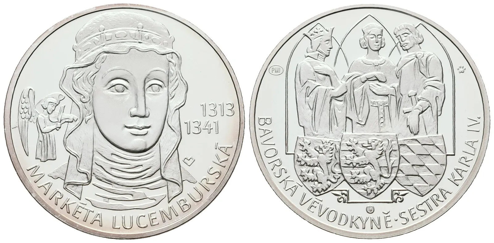 AR Medaile b.l. (2013) - Markéta Lucemburská - 700. výročí narození