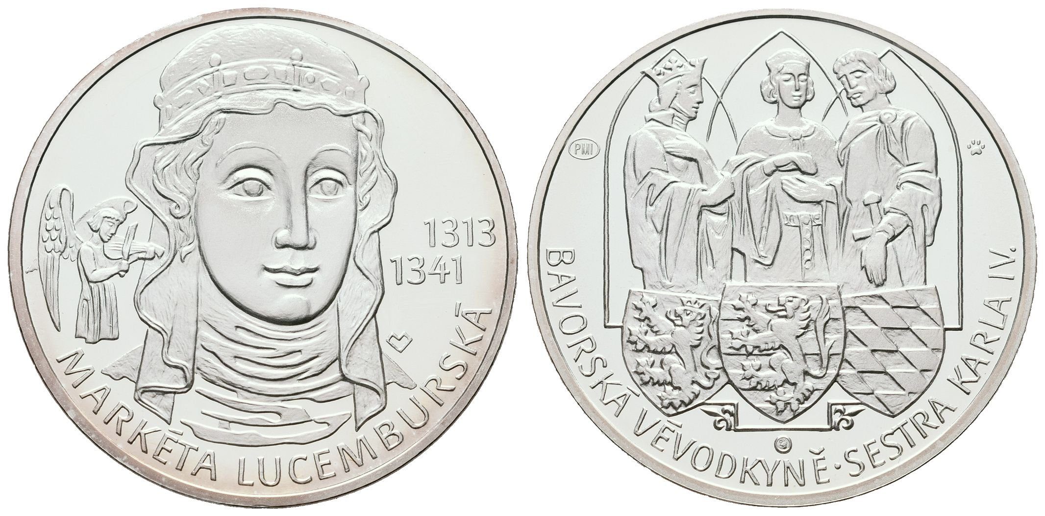 AR Medaile b.l. (2013) - Markéta Lucemburská - 700. výročí narození