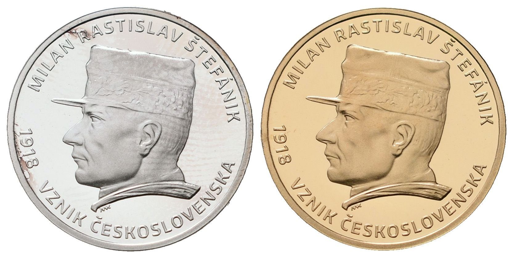 Medaile 2018 - M. R. Štefánik - 100. výročí vzniku ČSR