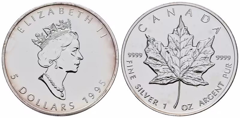 Kanada, 5 Dollars 1995 - Maple Leaf