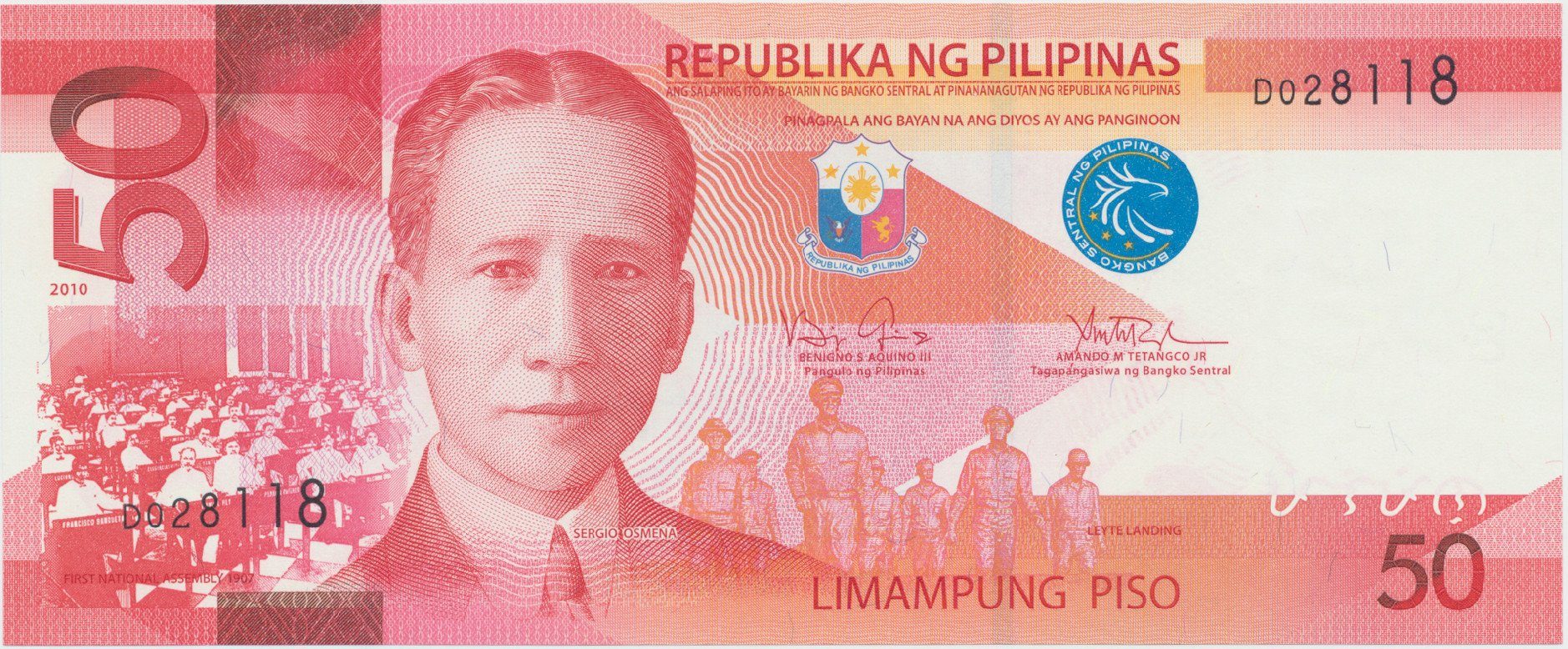 Filipíny, 50 Piso 2010-2015, P.207a