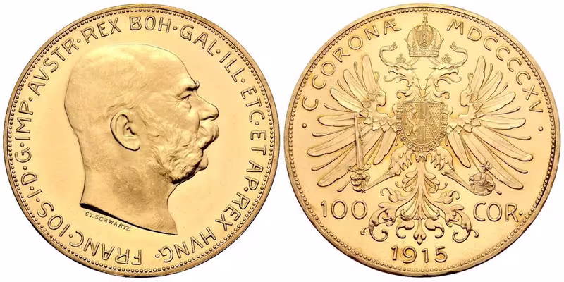 100 Koruna 1915 - novoražba