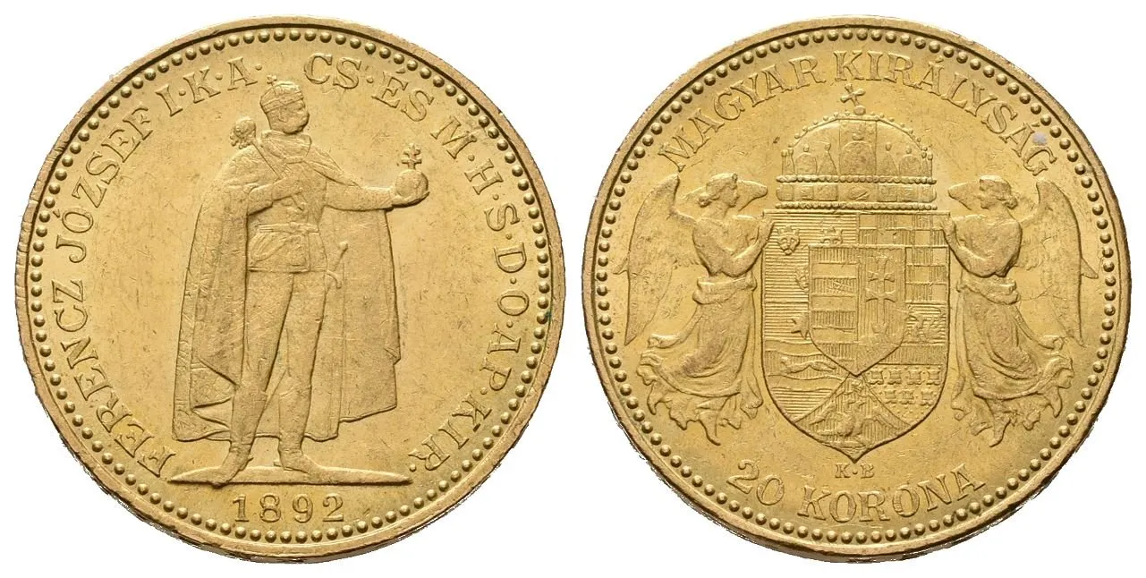 20 Koruna 1892 KB