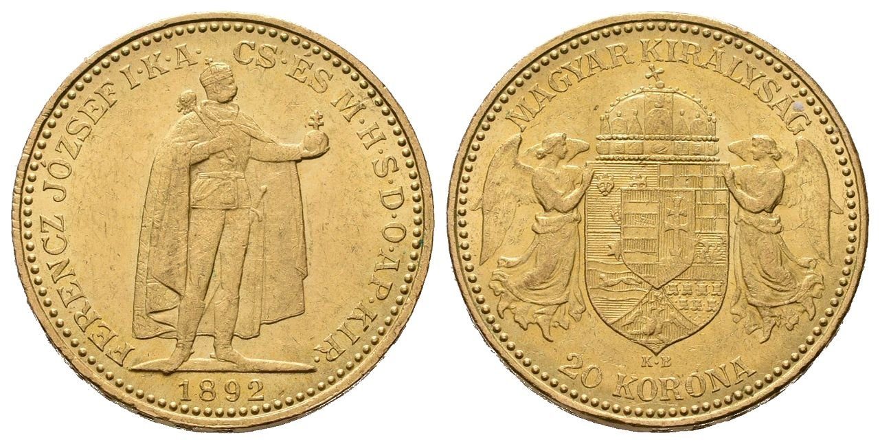 20 Koruna 1892 KB