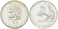 10 Kčs 1968 - Národní divadlo v Praze, PROOF, původní etue - fotografie 2