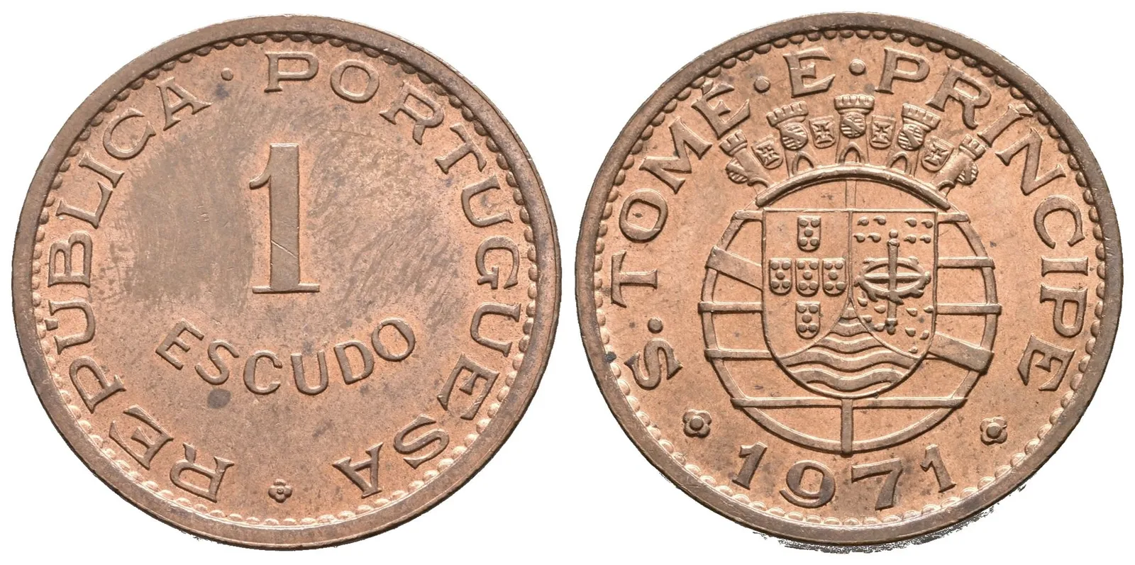 São Tomé e Príncipe, 1 Escudo 1971
