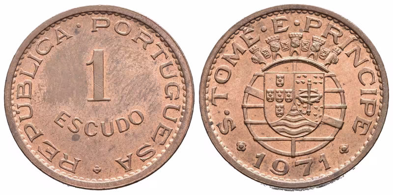 São Tomé e Príncipe, 1 Escudo 1971