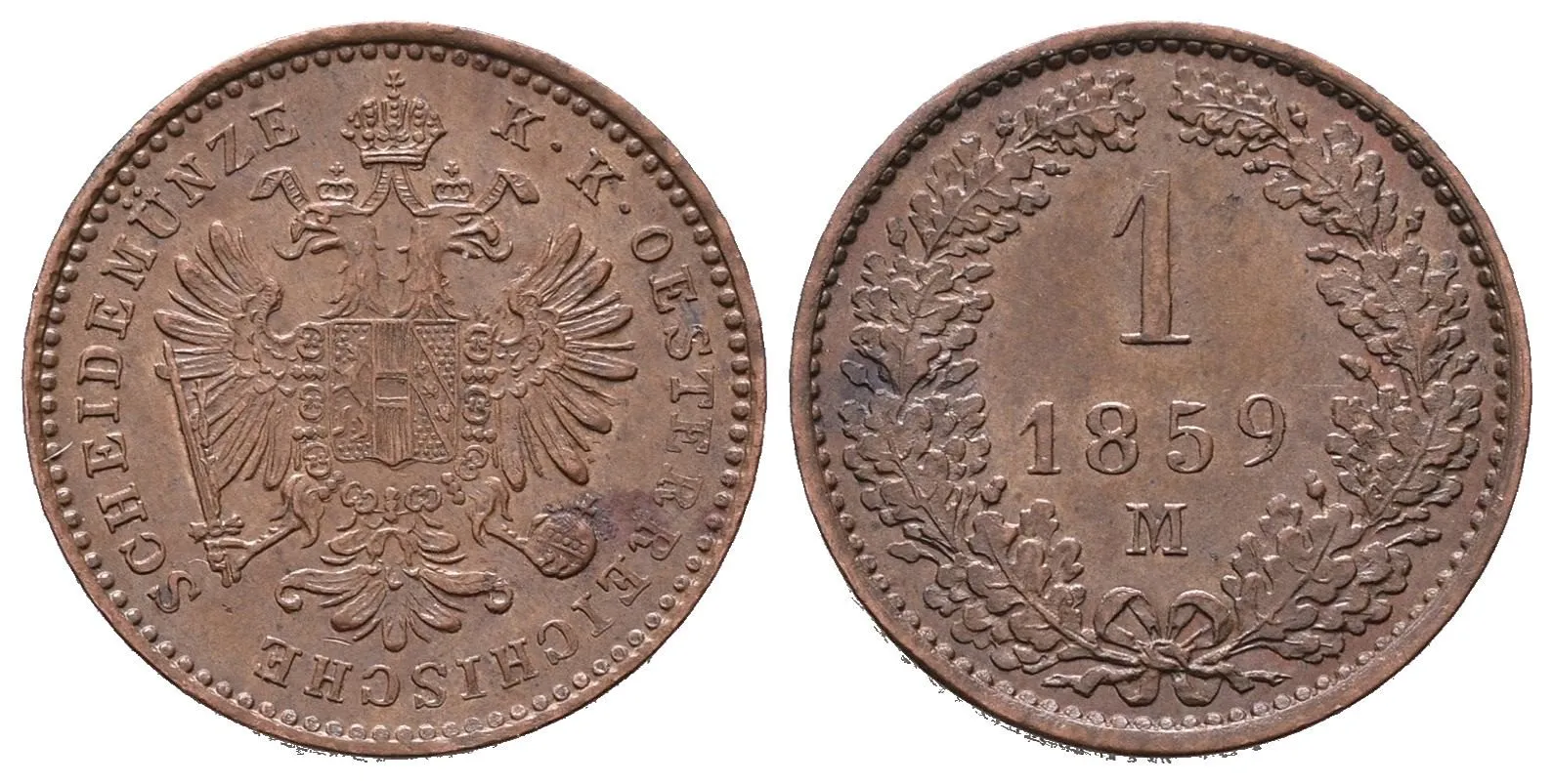 Rakouská a spolková měna, 1857 - 1892 — 1