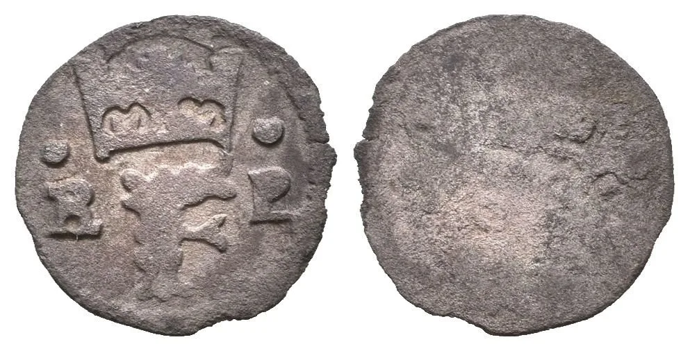 Malý peníz b.l., Kutná Hora, Cn.5, Sm.74, ČS.27, patina, starý pod. lístek — 1