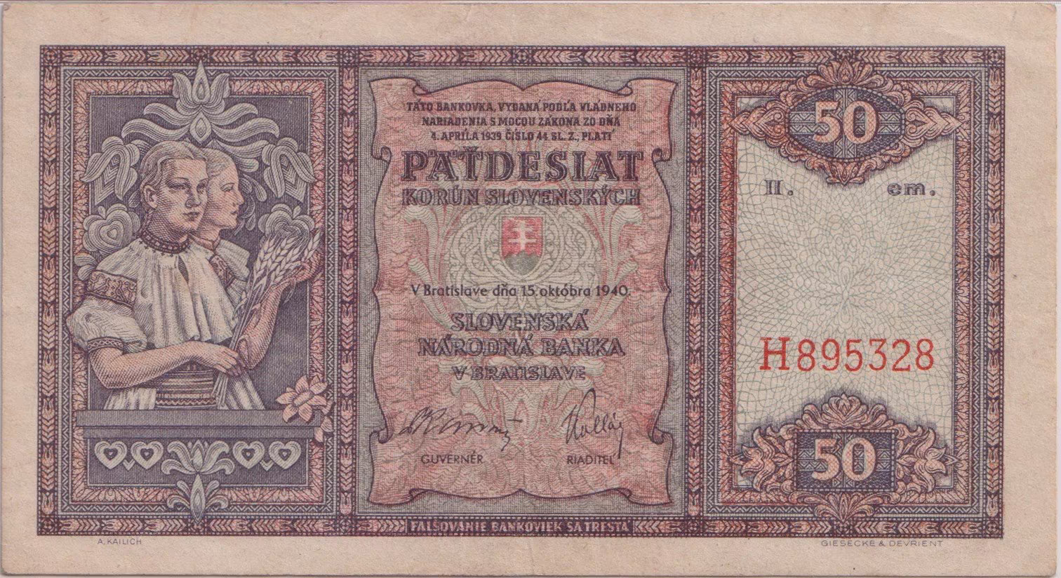 Slovenský stát, 1939 - 1945