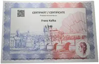 AR Medaile b.l. (2013) - Franz Kafka - 140. výročí narození - fotografie 2