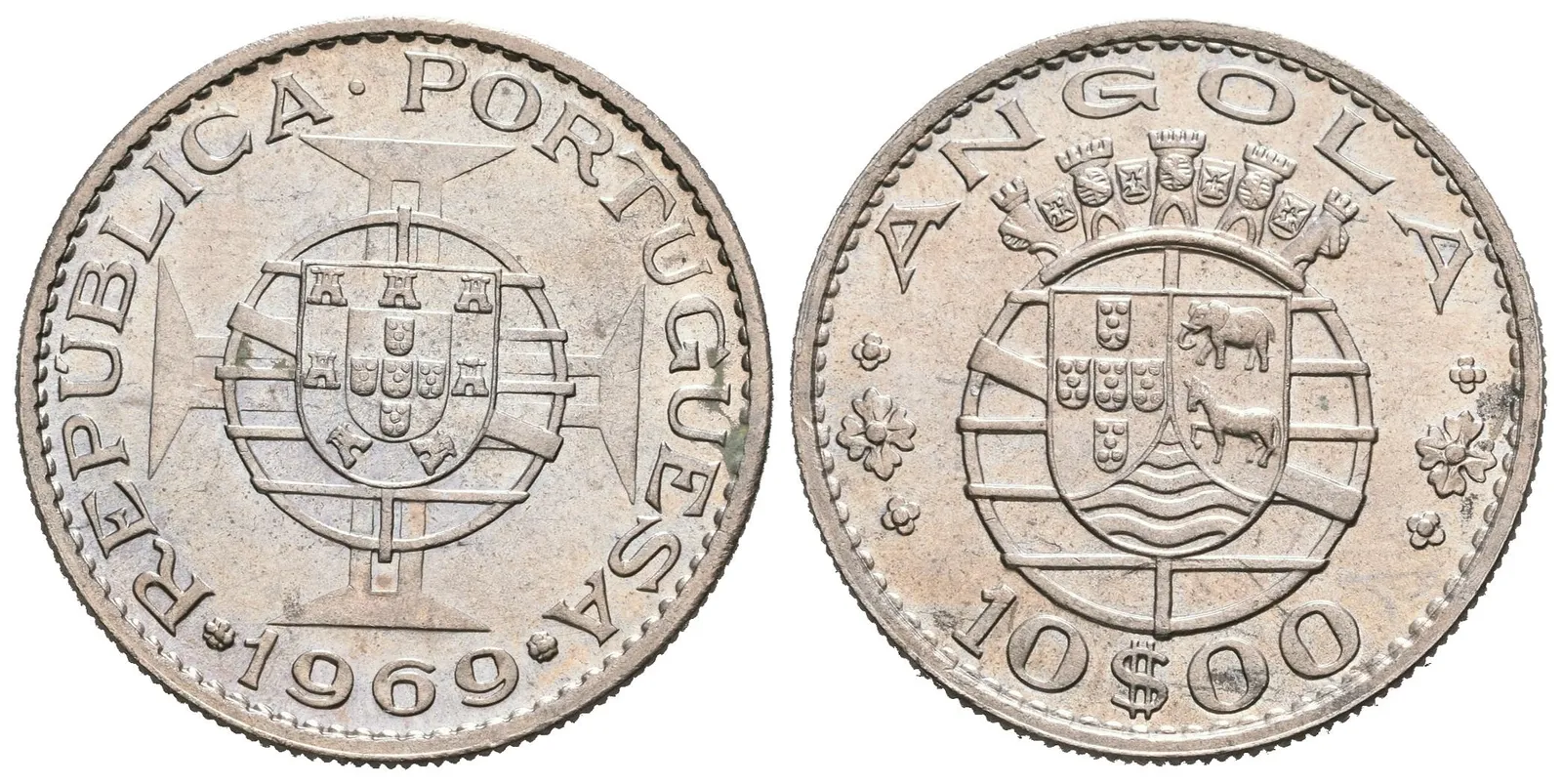 Portugalská Angola, 10 Escudo 1969