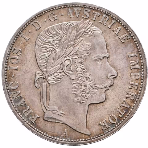 2 Zlatník 1871 A, krásná zachovalost a patina, zbytky lesku,