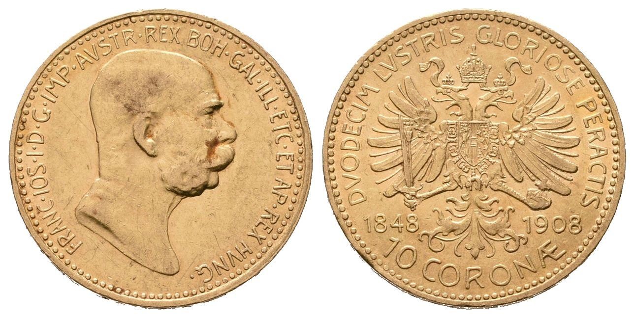 10 Koruna 1908 - jubilejní