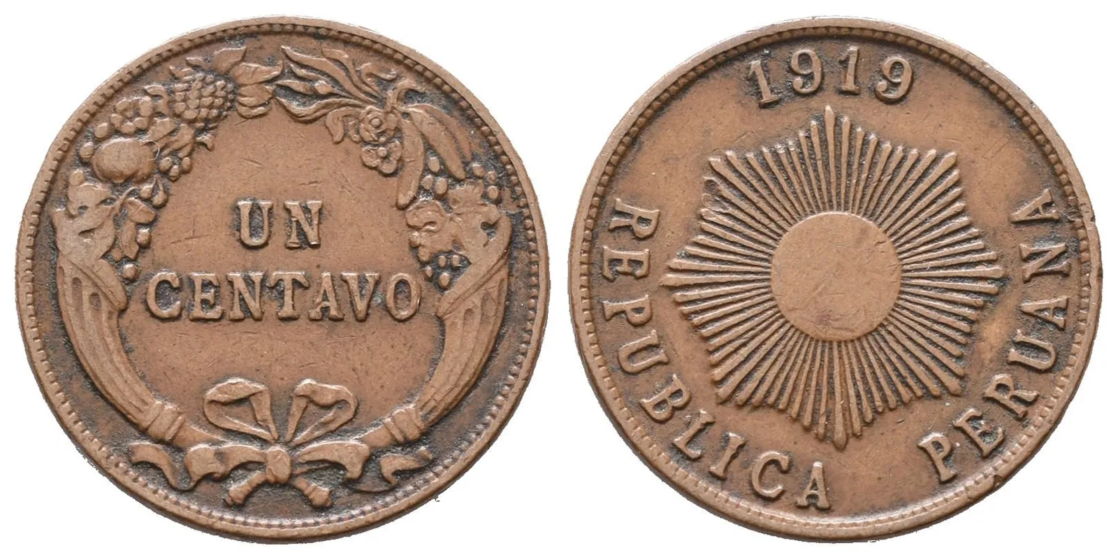 Peru, Centavo 1919