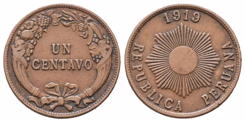 Peru, Centavo 1919