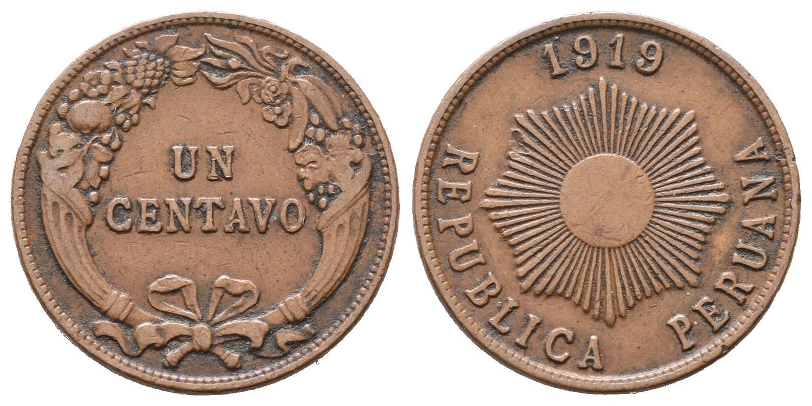 Peru, Centavo 1919