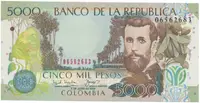 Kolumbie, 5000 Pesos 2003, P.452d