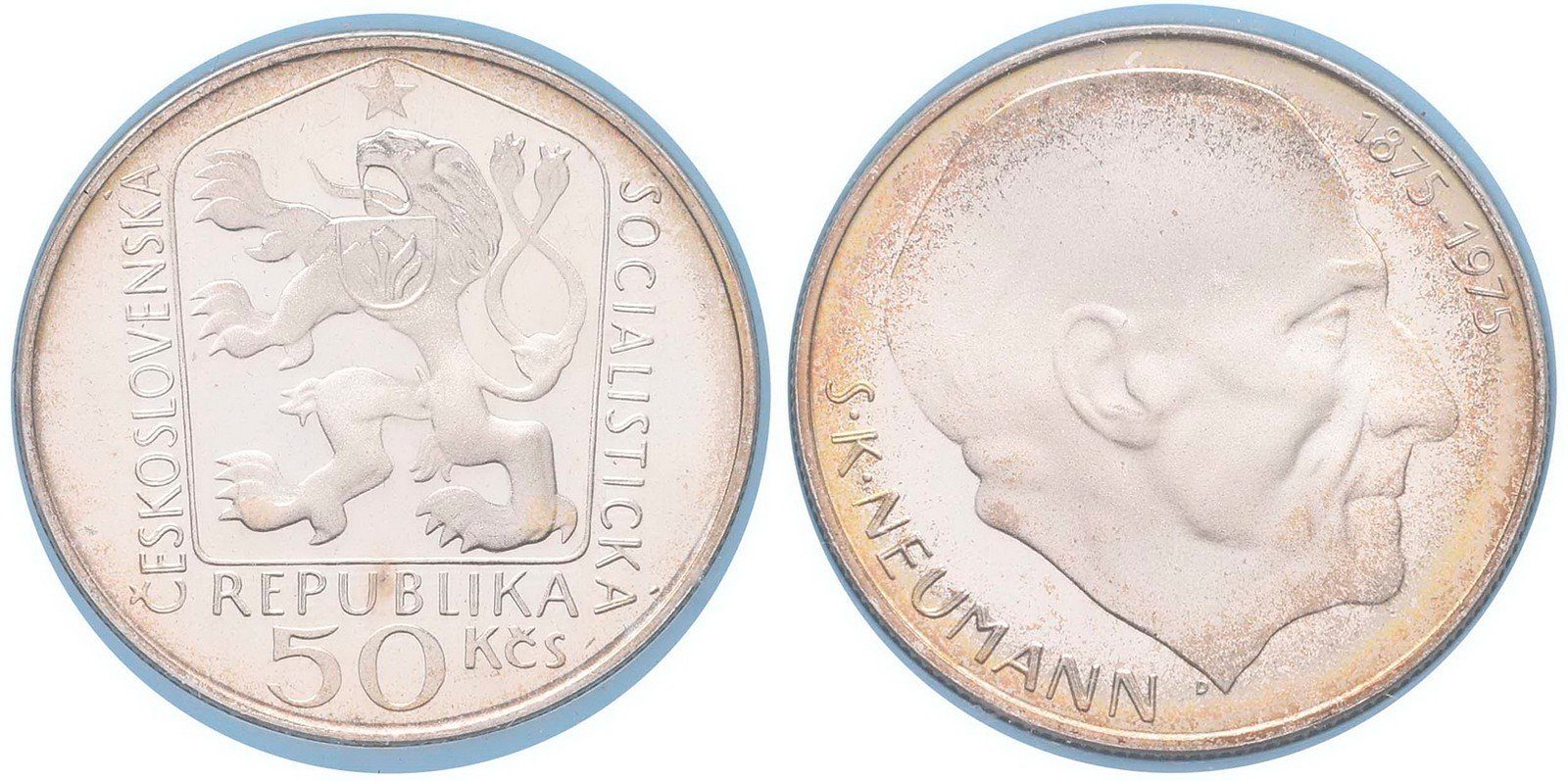 50 Kčs 1975 - Stanislav Kostka Neumann, PROOF