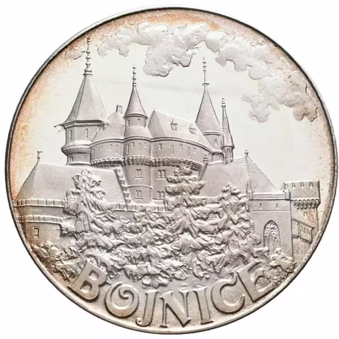 AR Medaile b.l. - Bojnice, ze série Slovenské hrady a zámky.