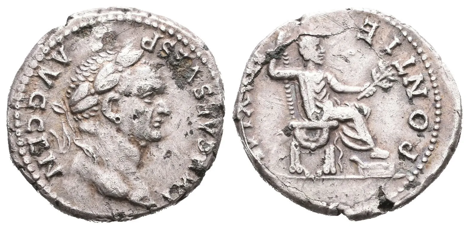 Vespasian, denár (suberát), RIC 546