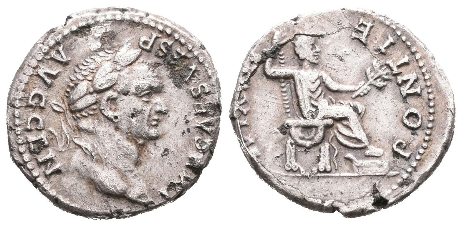 Vespasian, denár (suberát), RIC 546