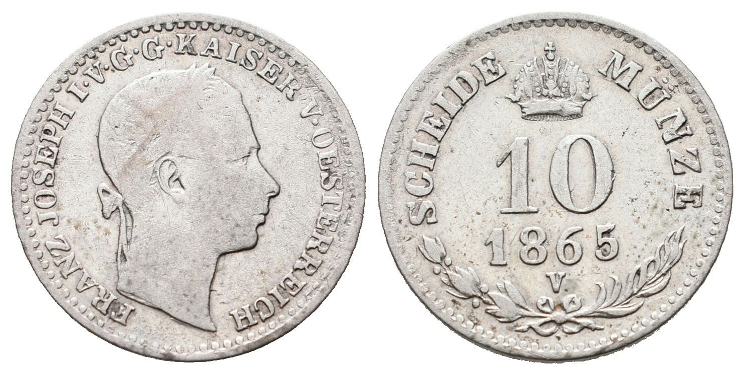 10 Krejcar 1865 V
