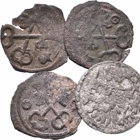 Soubor mincí - Denár 1596, Gdaňsk, Kop.7462, Denár 1610,