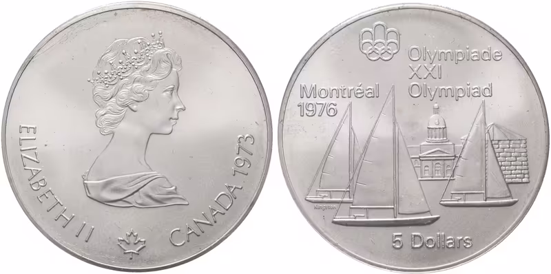 Kanada, 5 Dollar 1976 - XXI. Olympijské hry