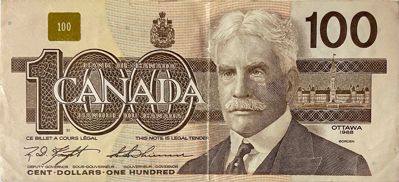 Kanada, 100 Dollars 1988, P.99c
