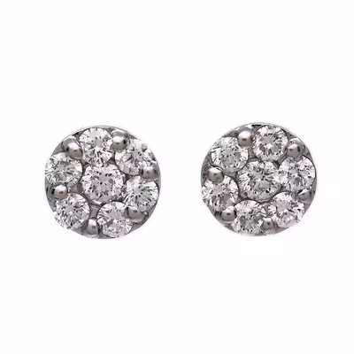 Zlaté náušnice s přírodními brilianty 1,40 ct