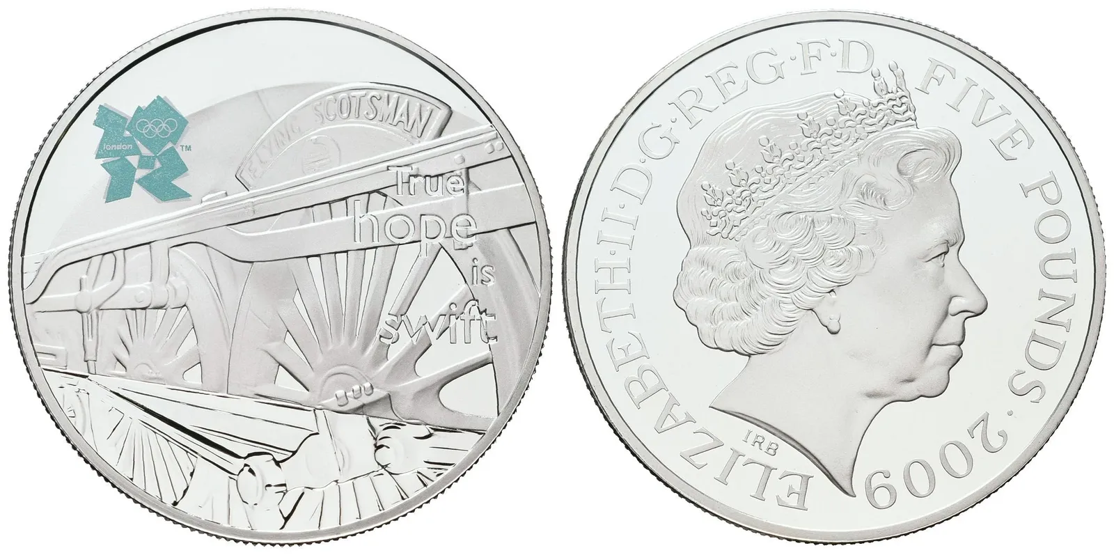 Velká Británie, 5 liber 2009  OH Londýn - Létající Skot