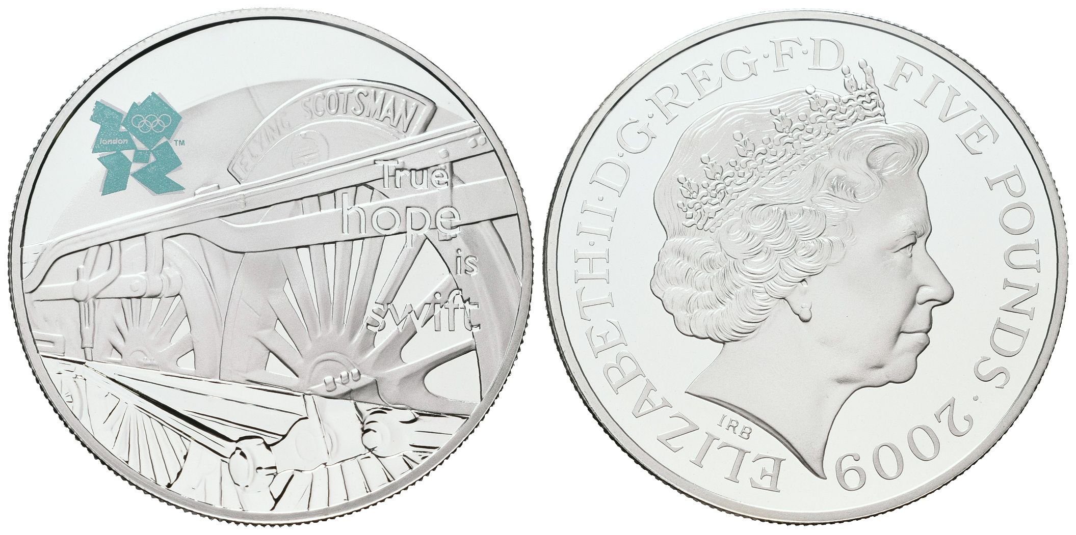 Velká Británie, 5 liber 2009  OH Londýn - Létající Skot