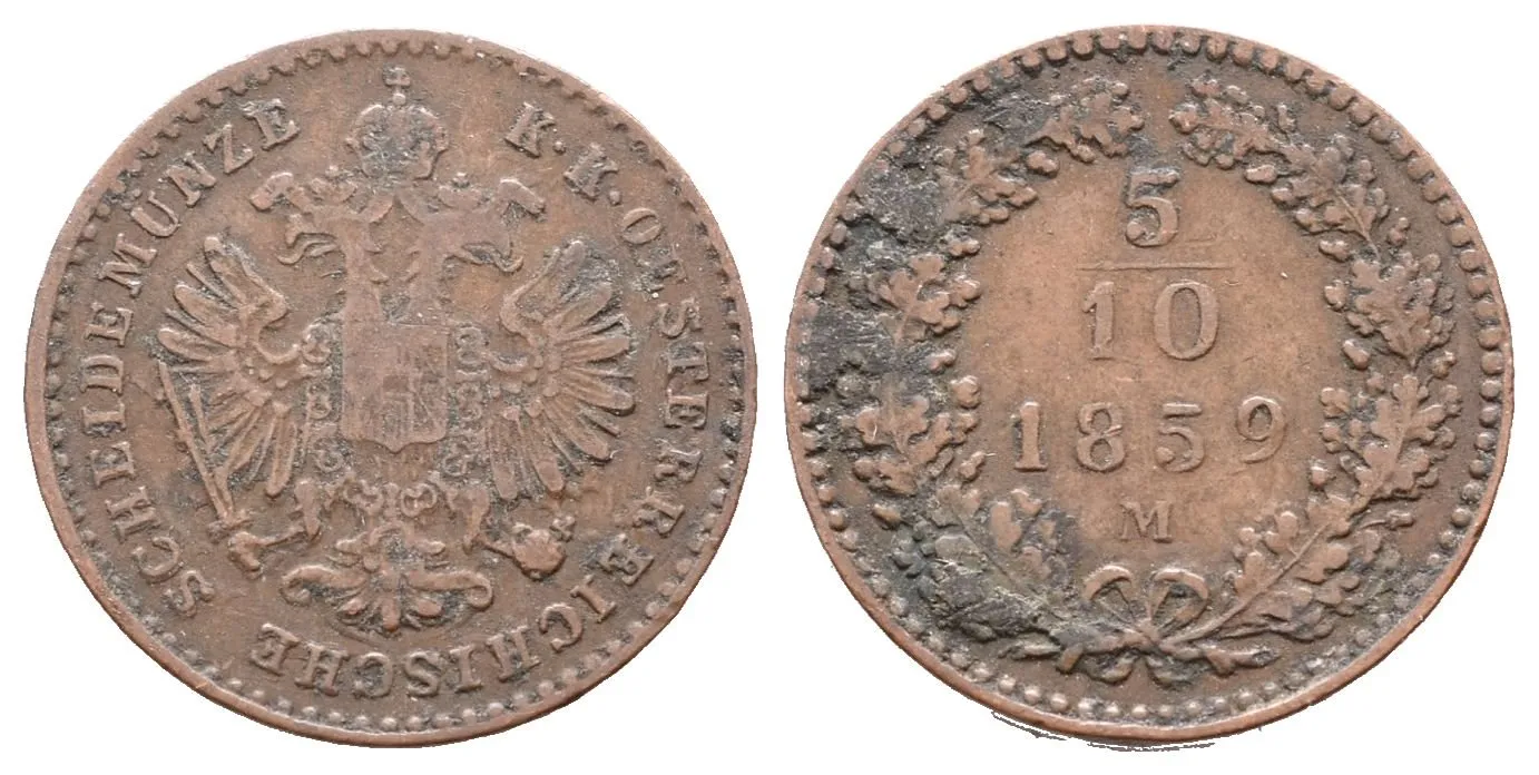 5/10 Krejcar 1859 M