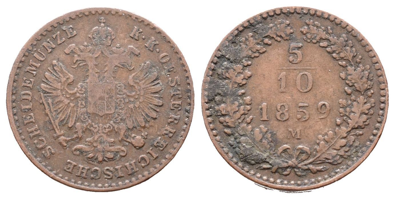 5/10 Krejcar 1859 M