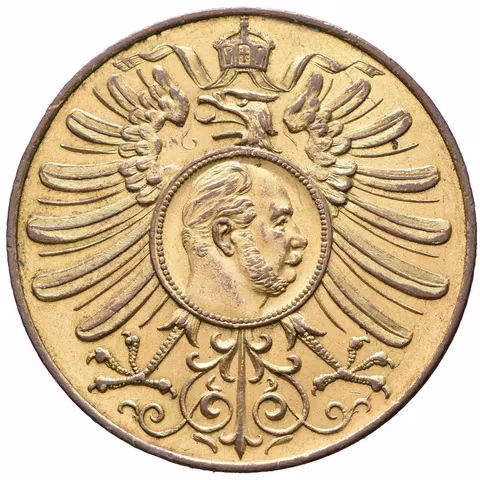 AE Medaile 1877 - Na památku návštěvy císaře ve městě Düsseldorf.