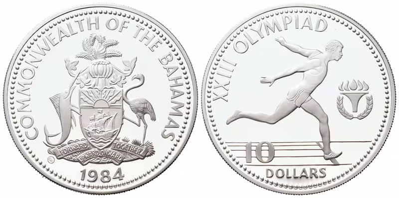Bahamy, 10 Dollarů 1984 - LOH