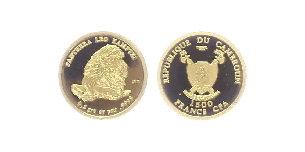 1500 Franků 2011 - Lev jihoafrický, PROOF