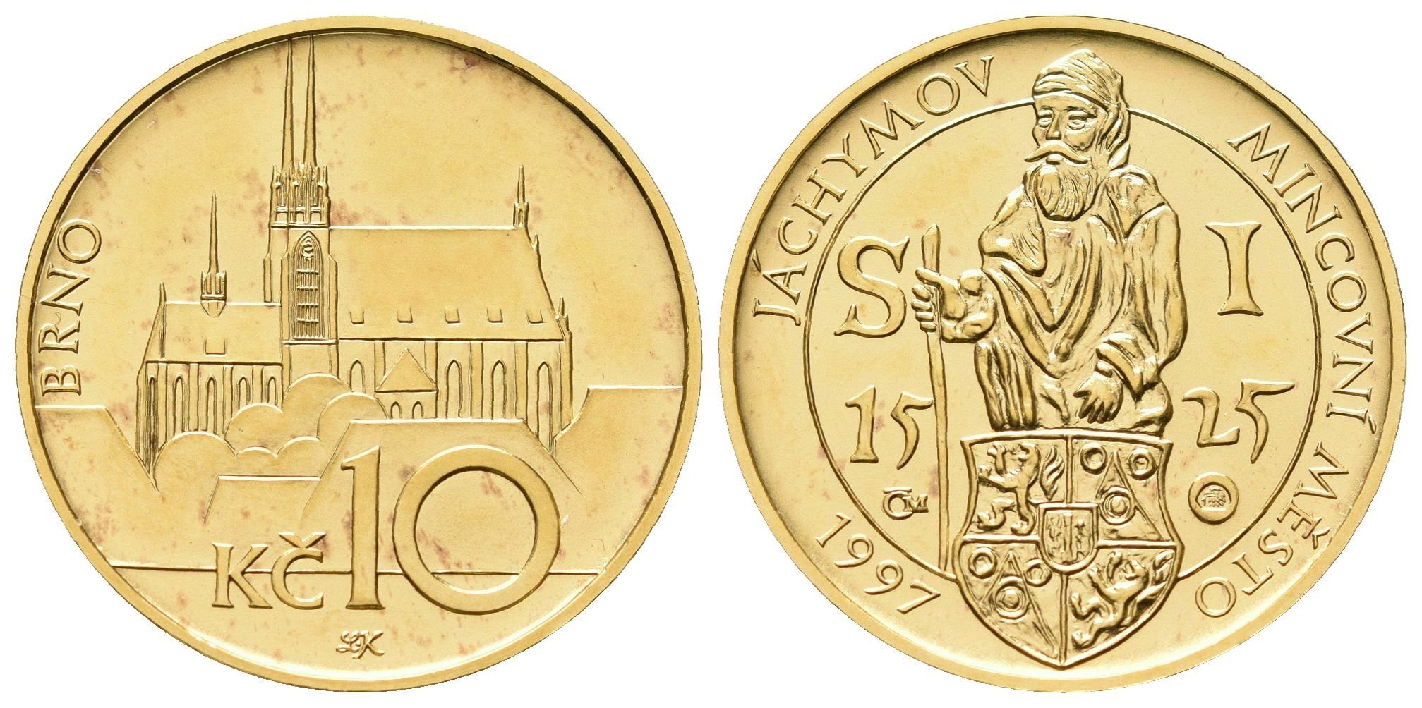 Medaile 1997 - Motiv 10 Kč - Mincovní město Jáchymov