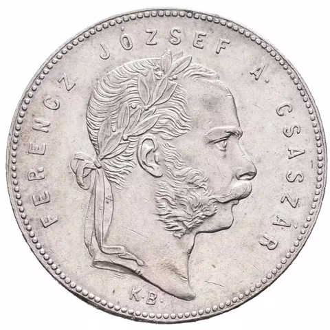 Zlatník 1869 KB, zbytky lesku, patina, škr. a drobné hranky