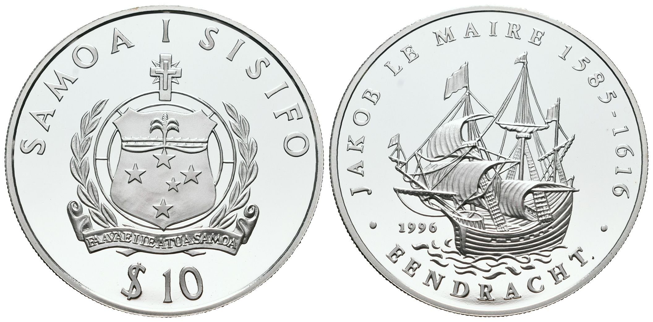 Samoa, 10 Tala 1996- Jacob Le Maire