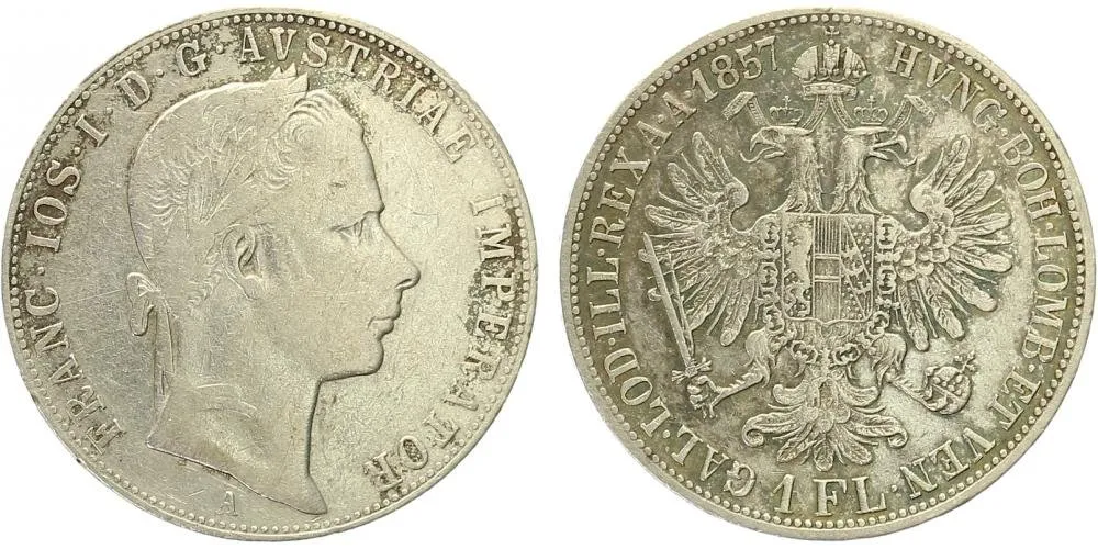 Rakouská a spolková měna, 1857 - 1892 — 1