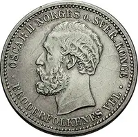 Norsko, Oscar II., 1872 - 1907 — 1