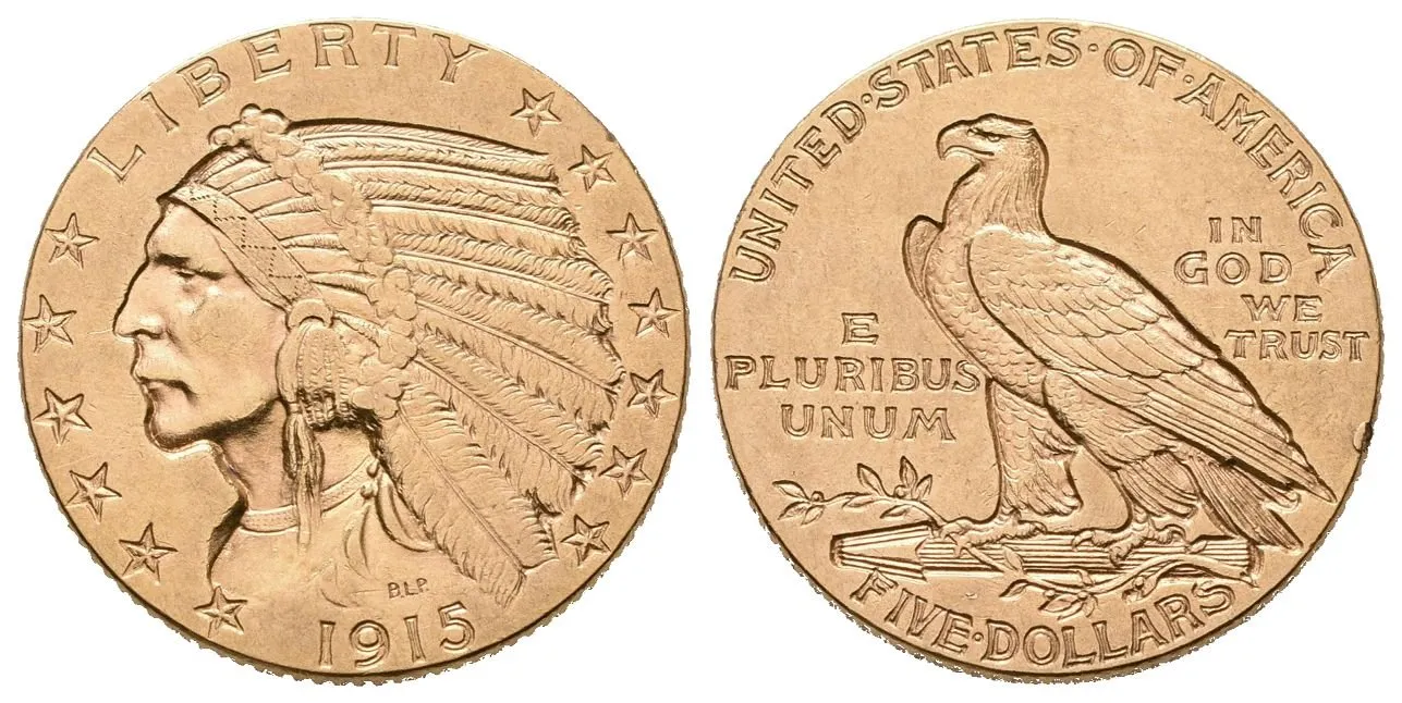 USA, 5 Dollars 1915