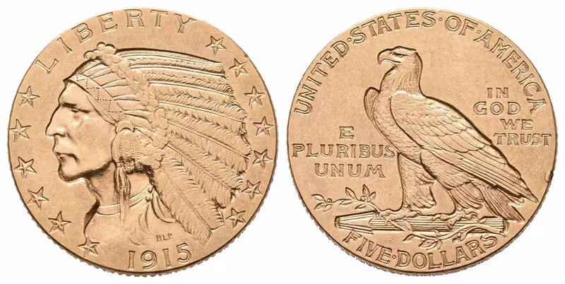 USA, 5 Dollars 1915