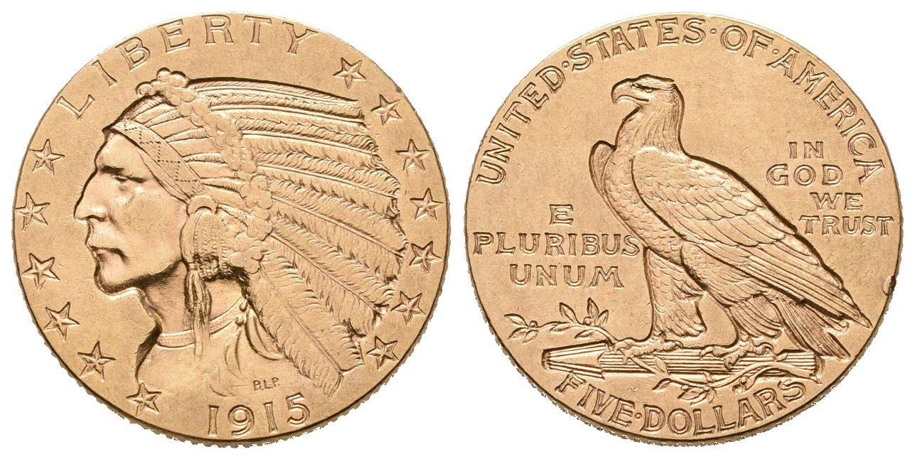 USA, 5 Dollars 1915