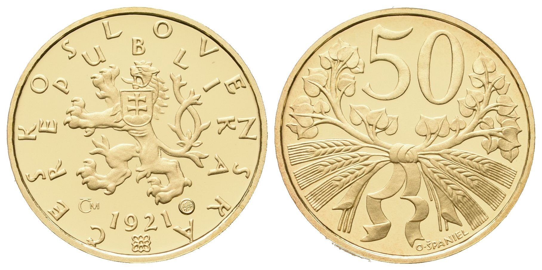 Medaile 2006 - Replika mince 50 haléřů z roku 1921