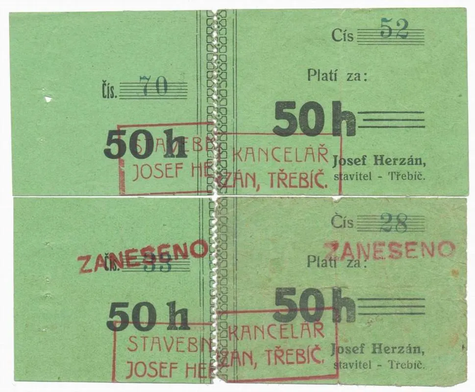 Nouzovky české od roku 1914 — 1